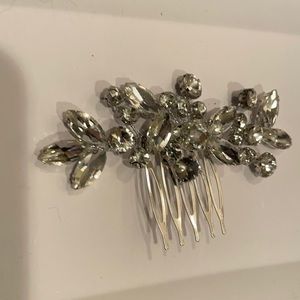 Catery crystal bride/wedding hair comb w/ clear rhinestones